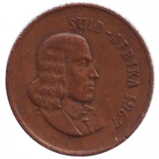 Горобці. Монета 1 цент. 1967,65 рік, ПАР. (Suid Afrika)(Д)