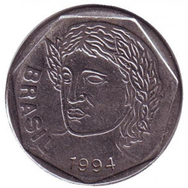 Монета 25 сентаво. 1994 рік, Бразилія.(БС) Монета 25 сентаво. 1994 рік, Бразилія.(БС)