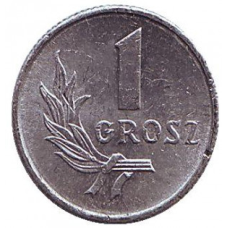 Монета 1 грош, 1949 рік, Польща.(В)