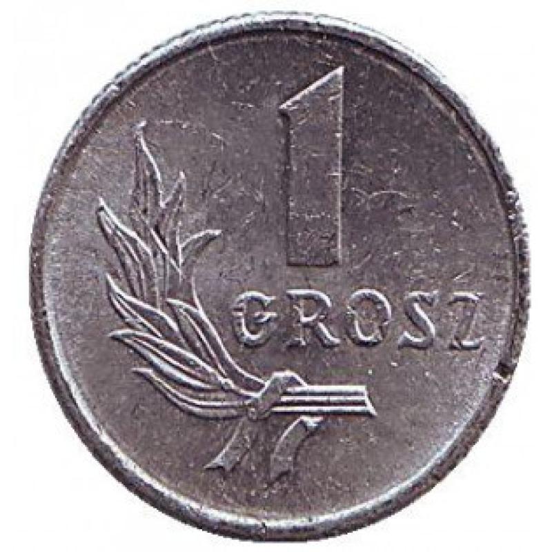 Монета 1 грош, 1949 рік, Польща.(В)