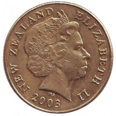 Ківі (пташка). Монета 1 долар. 2003 рік, Нова Зеландія.(БЖ)