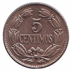 Монета 5-сентимо. 1958-1965 рік, Венесуела.