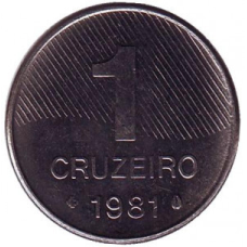 Цукровий очерет. Монета 1 крузейро. 1981 рік, Бразилія. (БС)