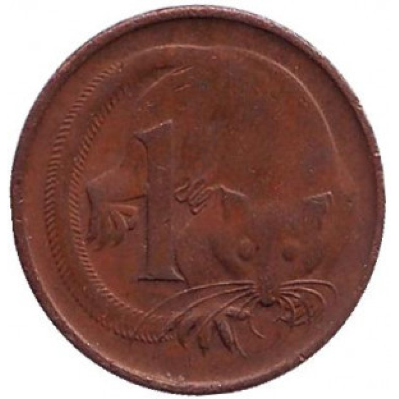 Карликовий леткий шматкус. Монета 1 цент, 1966-90 рік, Австралія.(БЖ) Карликовий леткий шматкус. Монета 1 цент, 1966-90 рік, Австралія.(БЖ)