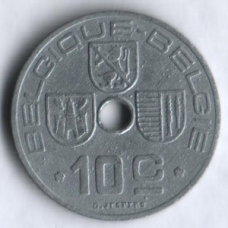 10 сантимів. 1941 рік, Бельгія. (Belgique-Belgie)