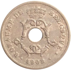 10 сантимів. 1902 рік, Бельгія. (Belgique)