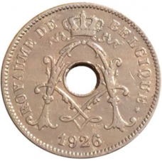 Монета 10 сантимів. 1926 рік, Бельгія. (Belgique).