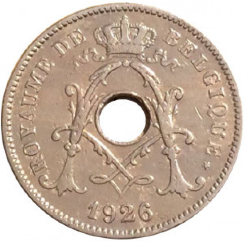 Монета 10 сантимів. 1926 рік, Бельгія. (Belgique). Монета 10 сантимів. 1926 рік, Бельгія. (Belgique).