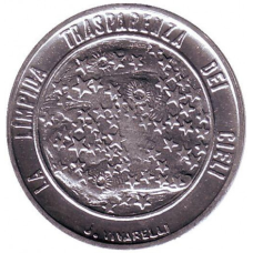 Монета 5 лір. 1977 рік, Сан-Марино.UNC