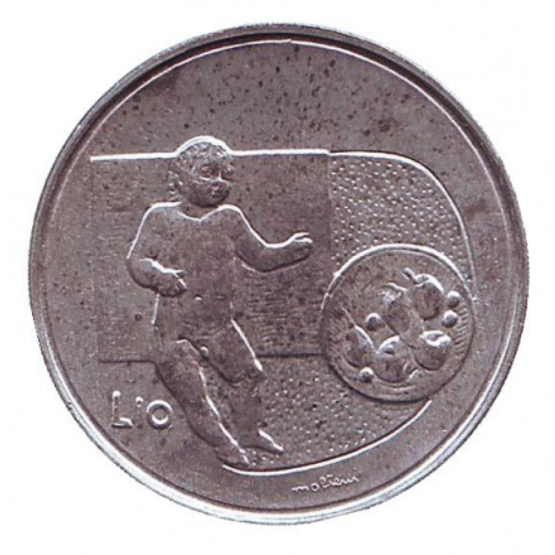 Монета 10 лір. 1976 рік, Сан-Марино.UNC Монета 10 лір. 1976 рік, Сан-Марино.UNC