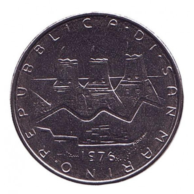 Монета 50 лір. 1976 рік, Сан-Марино.UNC Монета 50 лір. 1976 рік, Сан-Марино.UNC