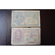 Бельгія 1 франк 1922 і 1918год
